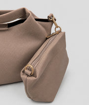 Sac Danny beige en similicuir avec pochette intégrée — marque Carnaby