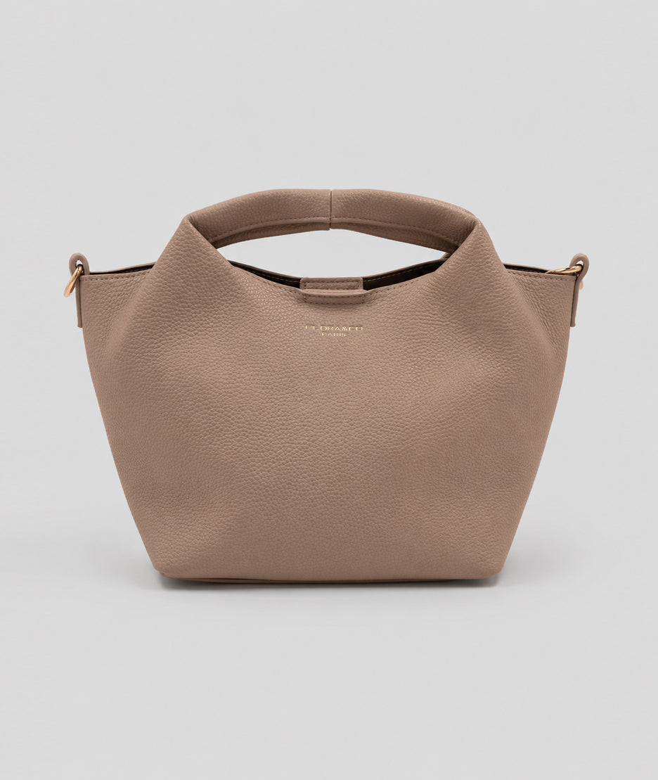 Sac Danny beige en similicuir avec pochette intégrée — marque Carnaby