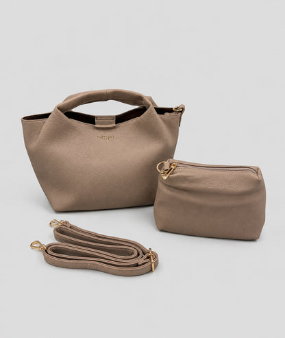 Sac Danny beige en similicuir avec pochette intégrée — marque Carnaby