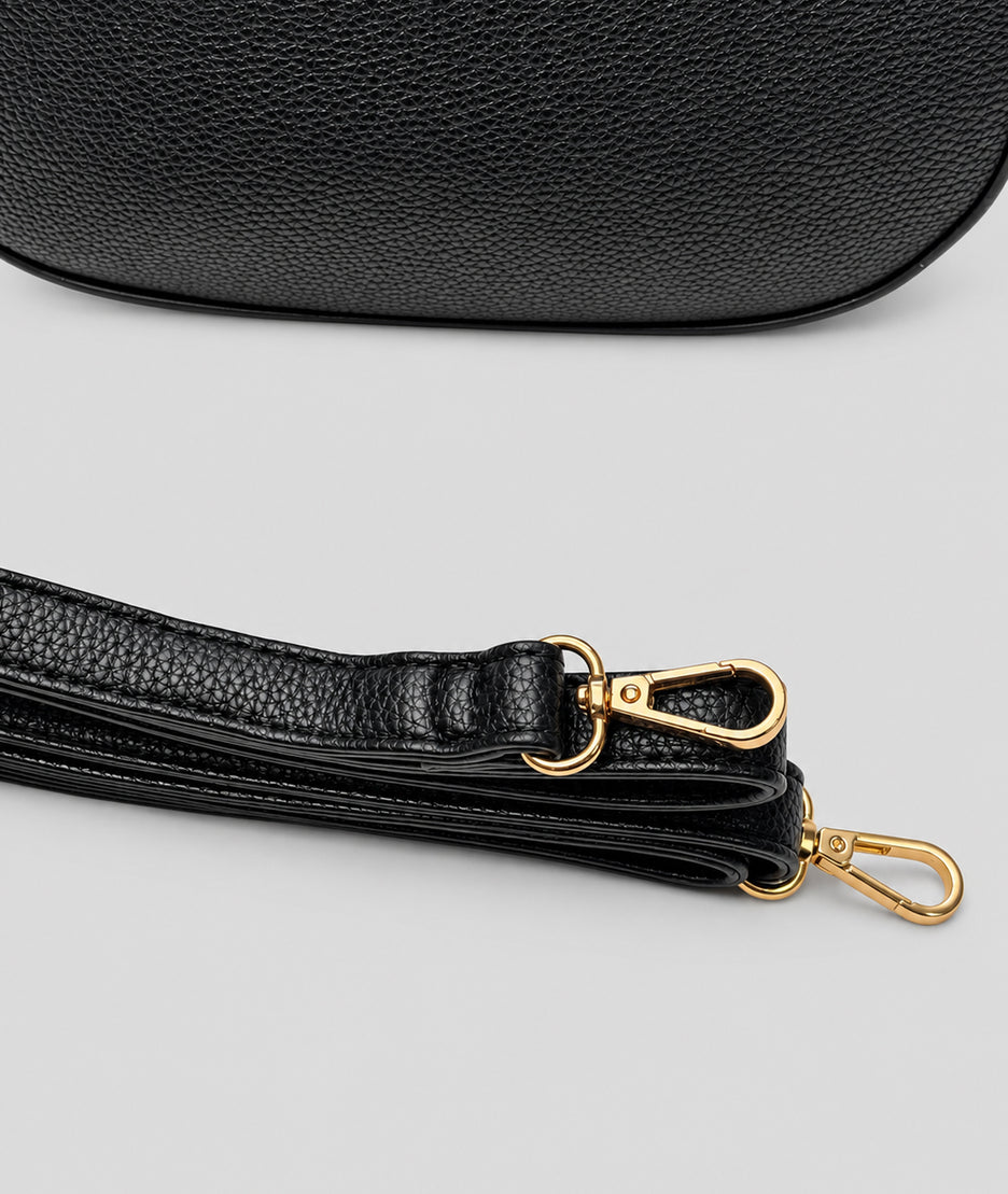 Sac porté épaule Fara noir avec bandoulière