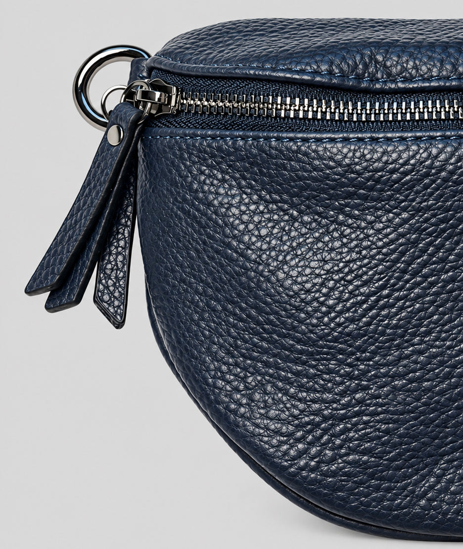 Sac banane Gallia marine avec bandoulière à motifs