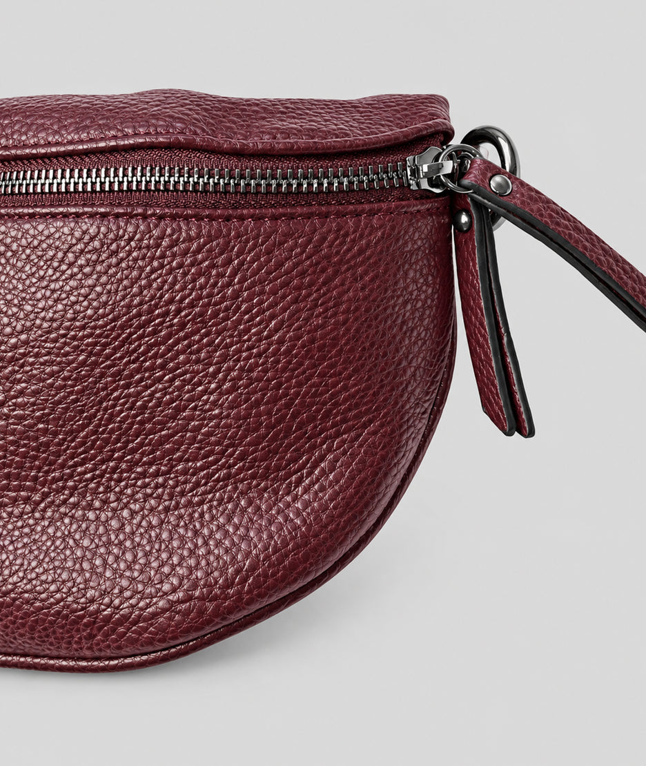 Sac banane Gallia rouge avec bandoulière à motifs