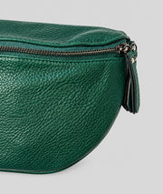 Sac banane Gallia vert avec bandoulière à motifs