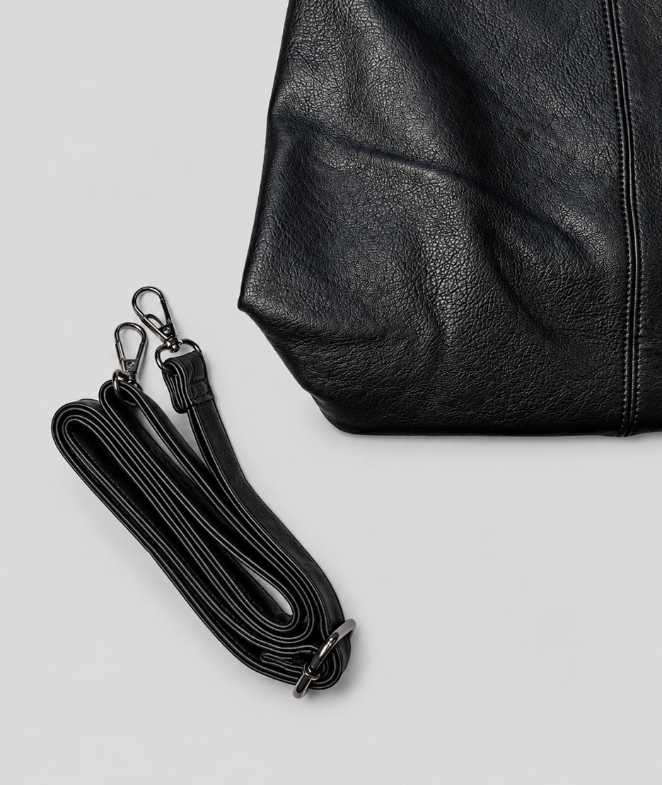 Sac hobo femme Gloria noir en similicuir