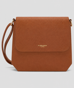 Sac à bandoulière Lolie camel en simili cuir face - Carnaby