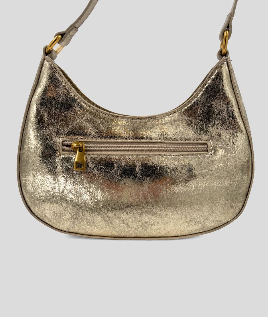 Sac Madisson doré avec empiècement jean jaune dos