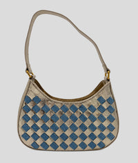 Sac Madisson doré avec empiècement jean - jaune