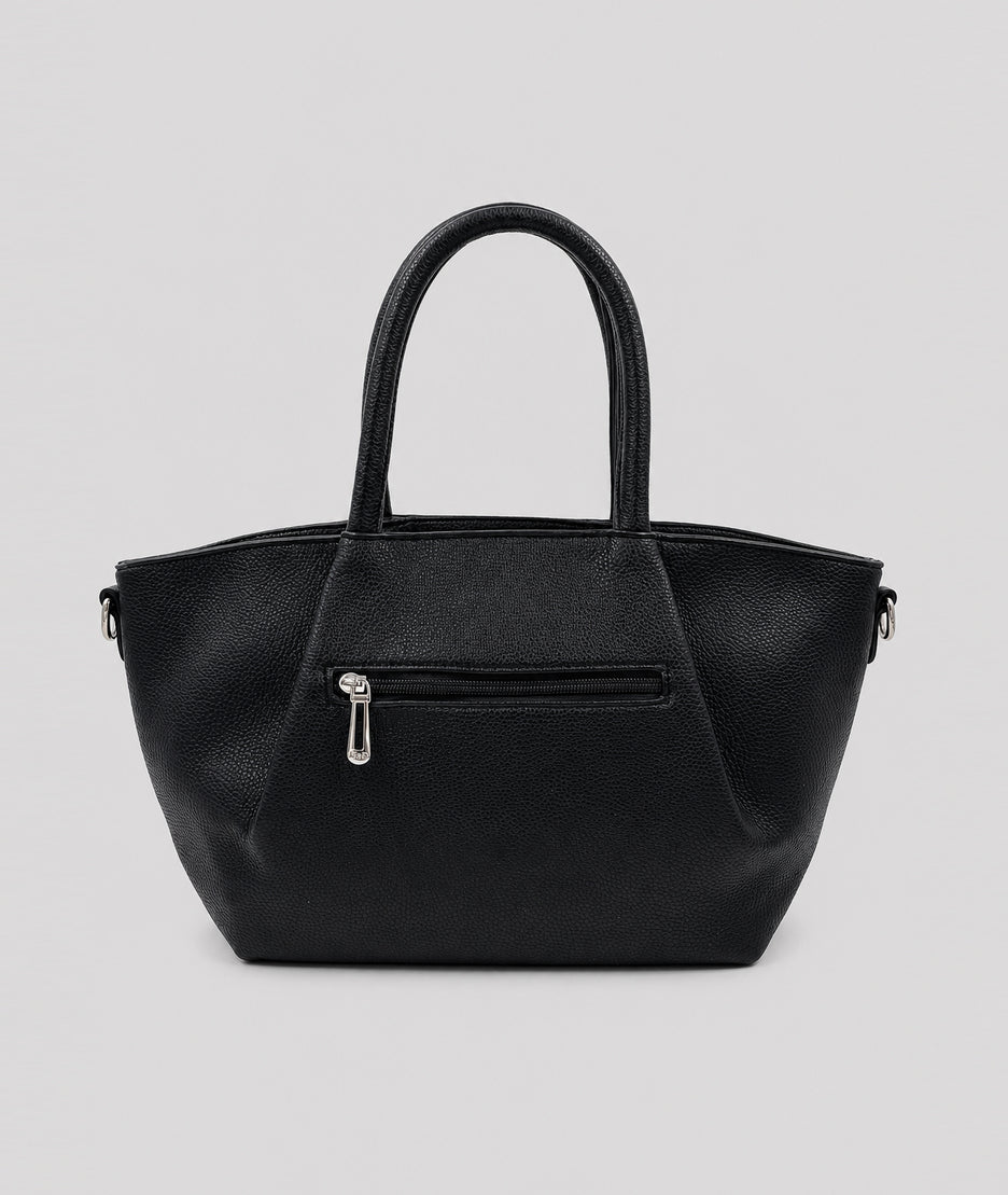 Sac cabas Palco noir avec anses et bandoulière — marque Carnaby