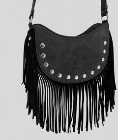 Sac Western à franges noir face avant