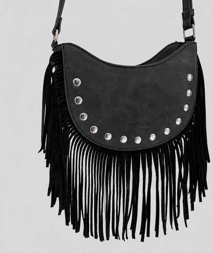 Sac Western à franges noir face avant