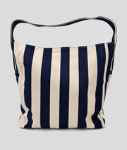 Sac cabas Winnie à rayures bleu dos