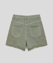 Short à broderies Brody vert dos — marque Carnaby
