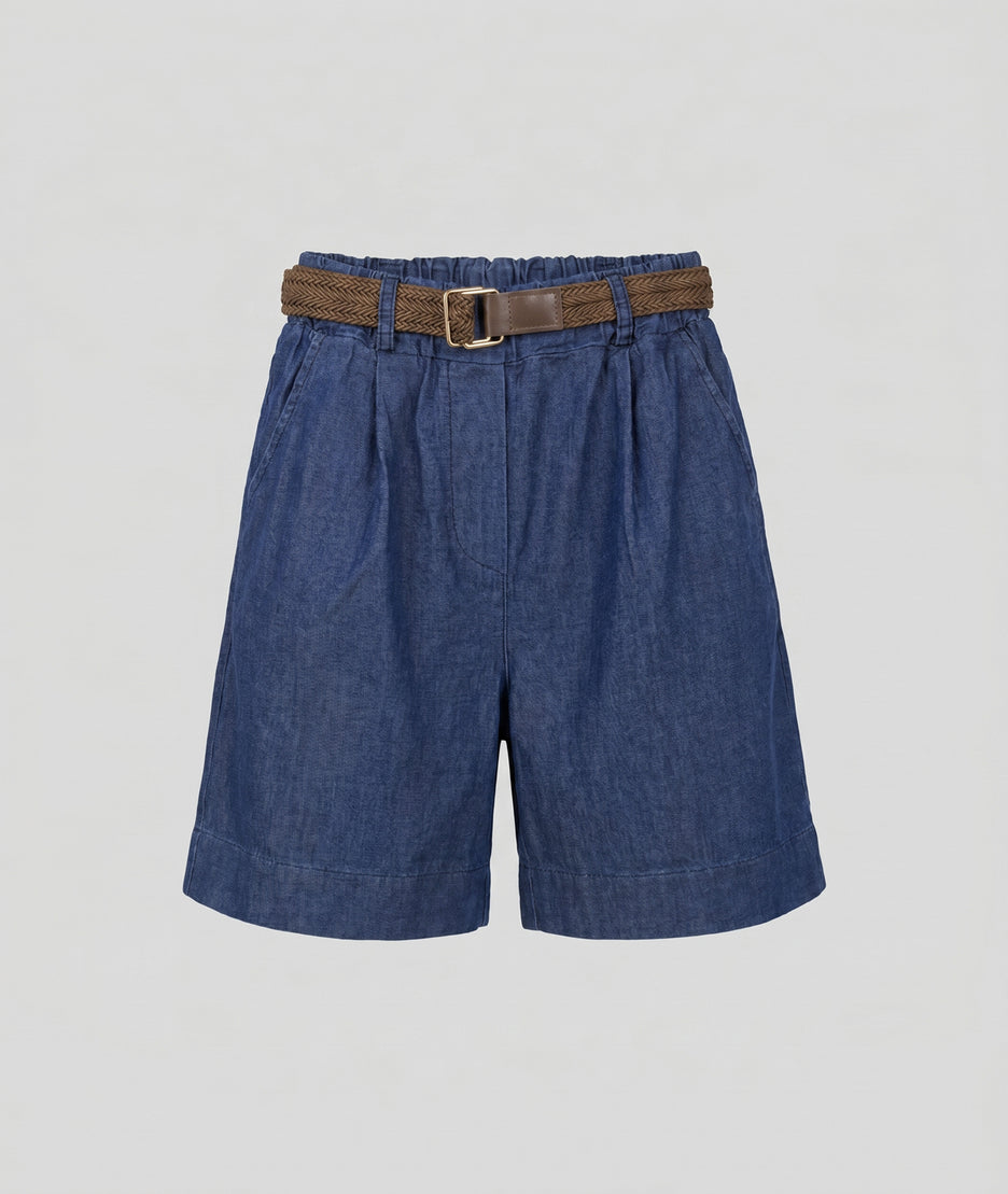 Short Maria bleu foncé face — marque Carnaby