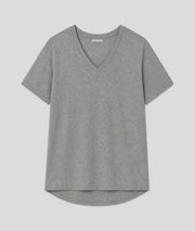 T-shirt Copine à inscription colorée gris face