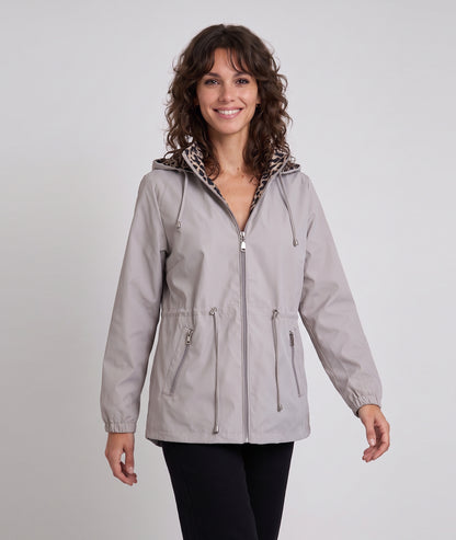 Trench réversible Léa léopard - beige