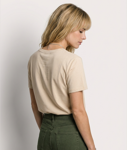 T-shirt Adrianna uni - beige