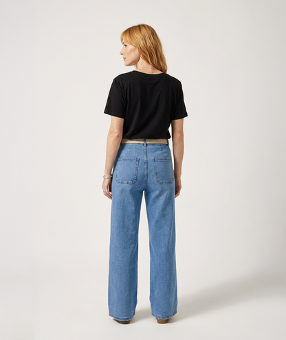 T-shirt Adrianna uni - noir
