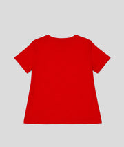 T-shirt uni - rouge arrière