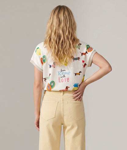 T-shirt Dog fantaisie multi dos