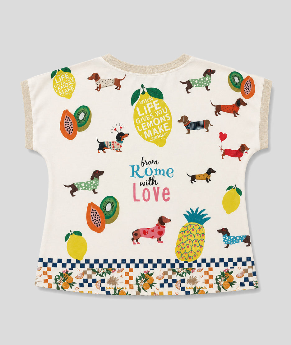 T-shirt Dog fantaisie multi dos