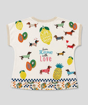 T-shirt Dog fantaisie multi dos