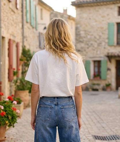 T-shirt Katty à motif cherry - blanc face arrière