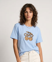T-shirt Katty à motif cerise - ciel