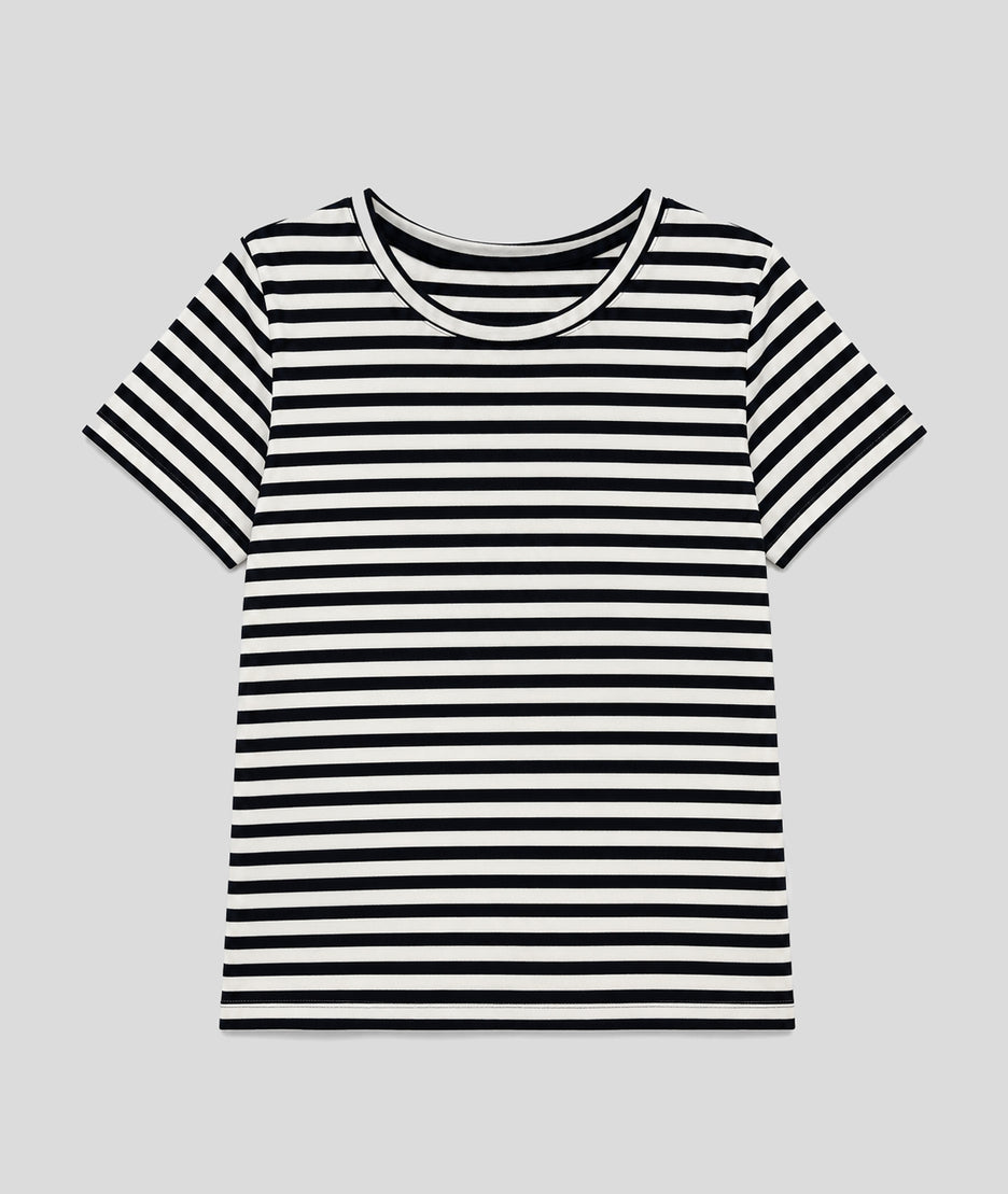 T-shirt Marinière marine face — marque Carnaby