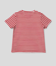 T-shirt marinière brillant - rouge