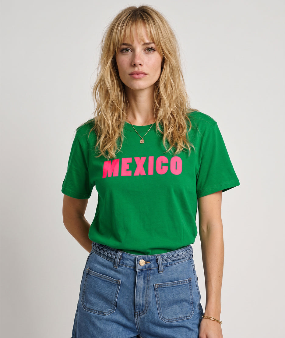 T-shirt Mexico vert face — marque Carnaby