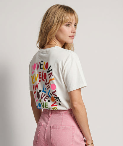 T-shirt Milly blanc dos — marque Carnaby