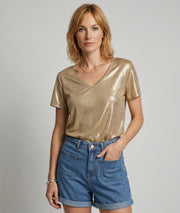 T-shirt Modale jaune face — marque Carnaby