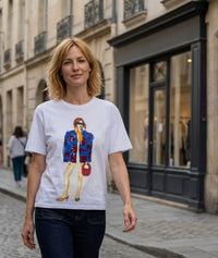 T-shirt Moda à motif femme - blanc