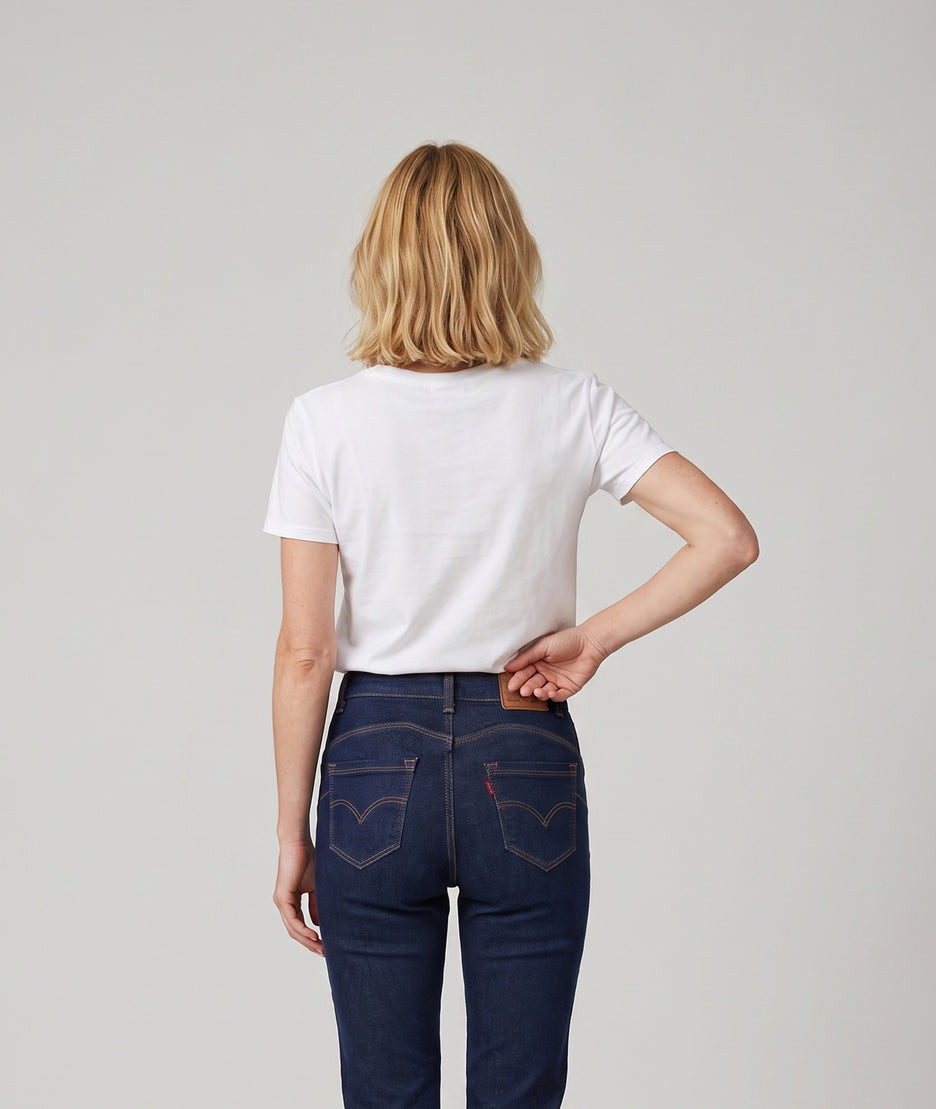 T-shirt Orso kaki à motifs ourson et paillettes porté de dos — Carnaby
