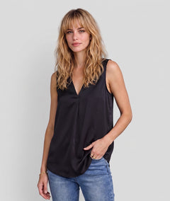 Débardeur Dina noir face — marque Carnaby