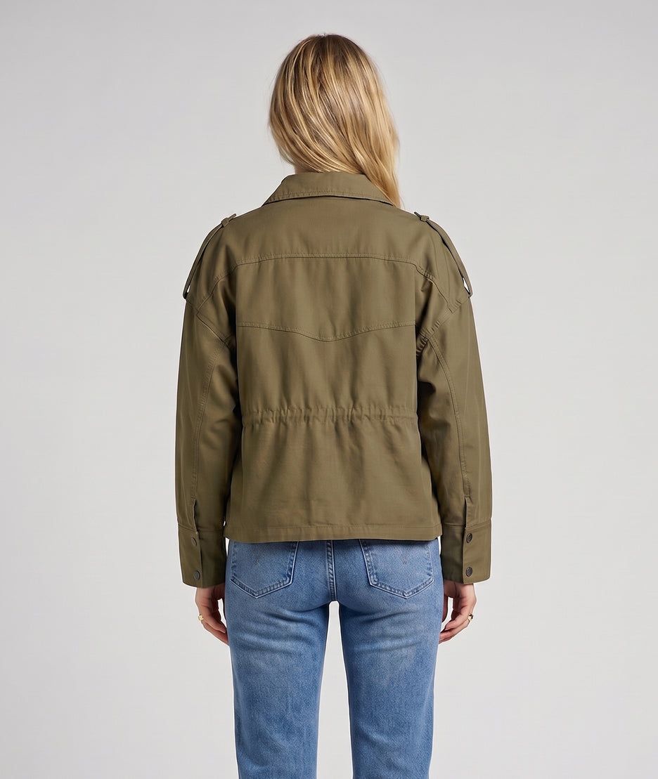 Veste Kaki esprit saharienne kaki dos