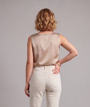 Débardeur Dina beige dos — marque Carnaby