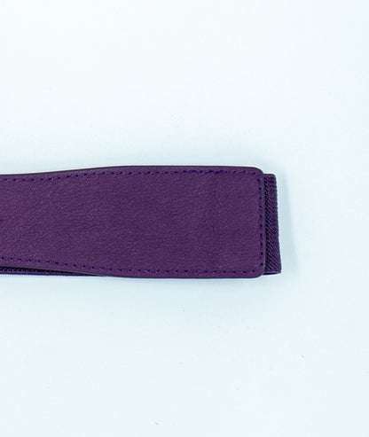 Ceinture unie avec boucle "CD" - violet