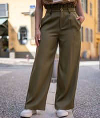 Pantalon Lowa tailleur large - beige