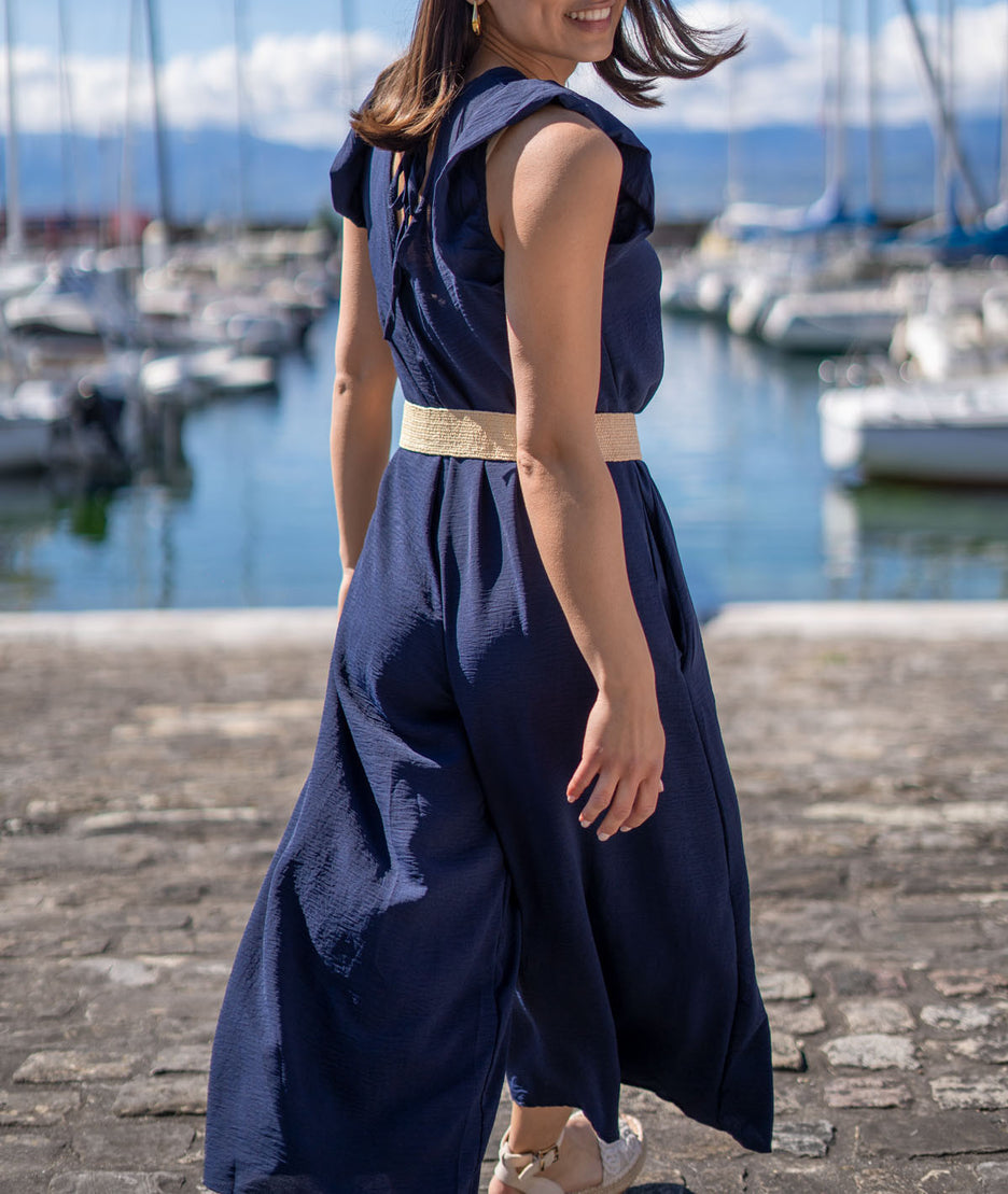 Combinaison ample Line marine dos