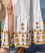 Robe longue bohème London détails