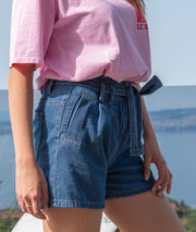 Short en jean coté