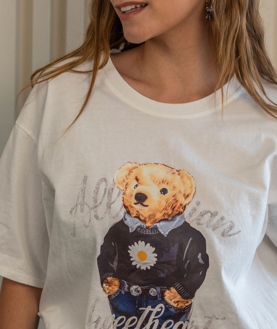 T-shirt imprimé Ourson détails