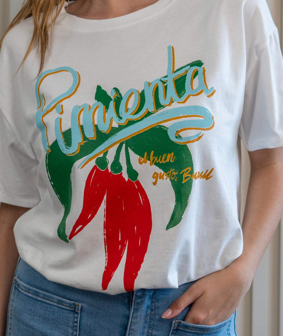 T-shirt à imprimé Piment détails