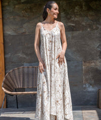 Robe Christine longue - kaki
