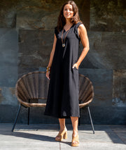 Combinaison ample Line noir face avant