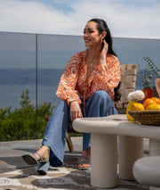 Pantalon fluide d'ensemble jean Tia  tenue ambiance
