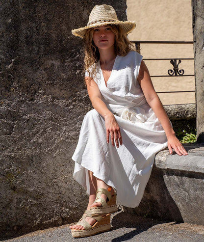 Robe longue habillée Missy blanc face