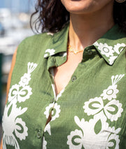 Ensemble short Beatrice kaki détails