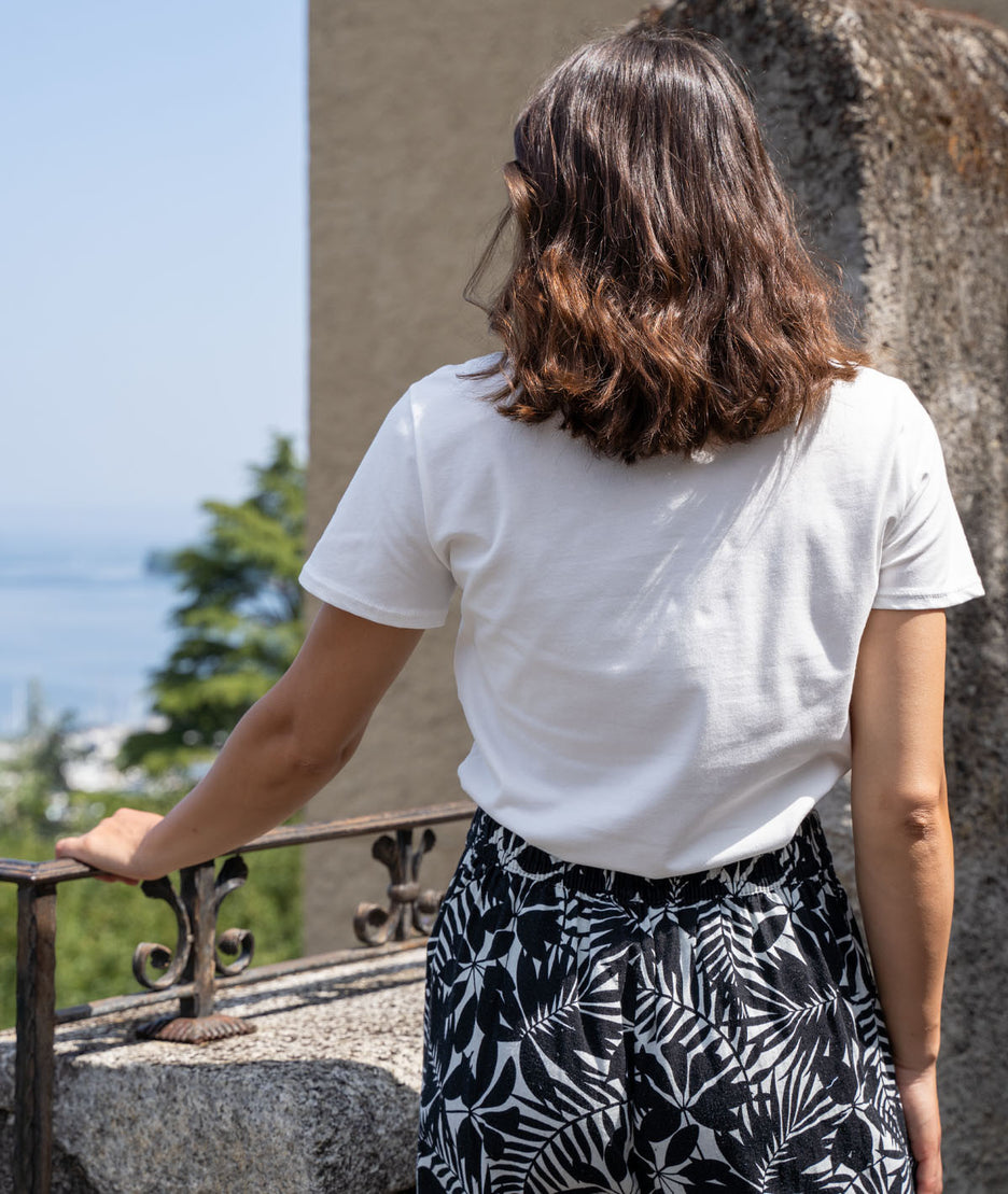 T-shirt à inscription "Sweetlife" rouge dos